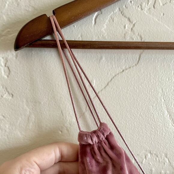 Express One Eleven Size XS Tank - Pink Velour Tiered Crop Spaghetti Straps - Picture 7 of 10